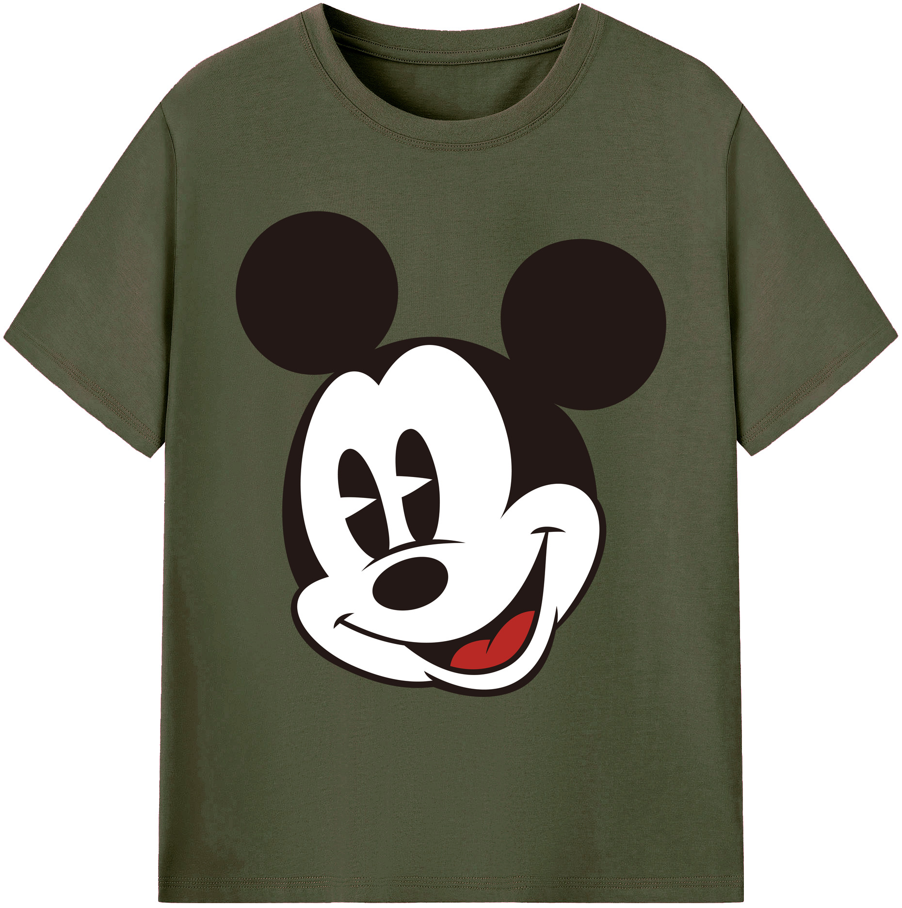 ミッキーマウス Mickey Mouse 綿100％ メンズ半袖Tシャツ｜肌触りやわらか＆通気性